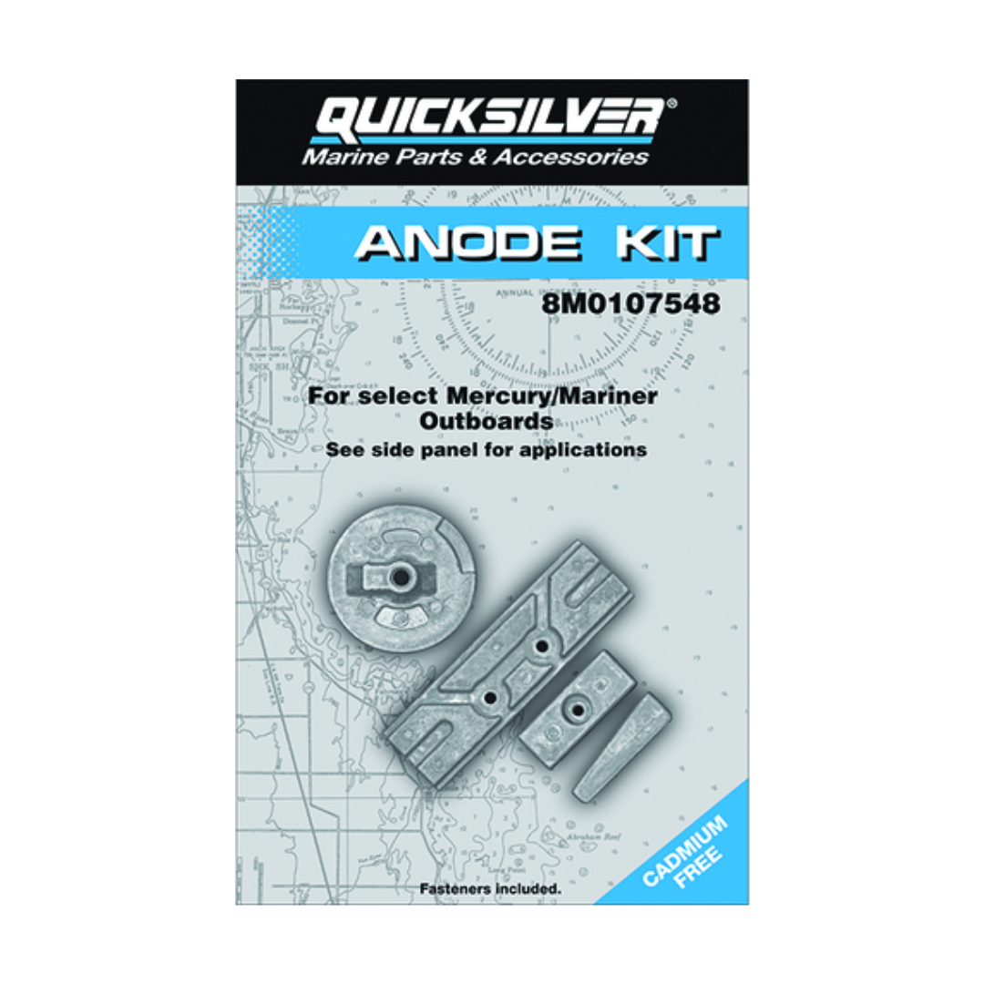 Aluminium-Anoden-Kit Mercury/Mariner Außenborder · Original 8M0107548