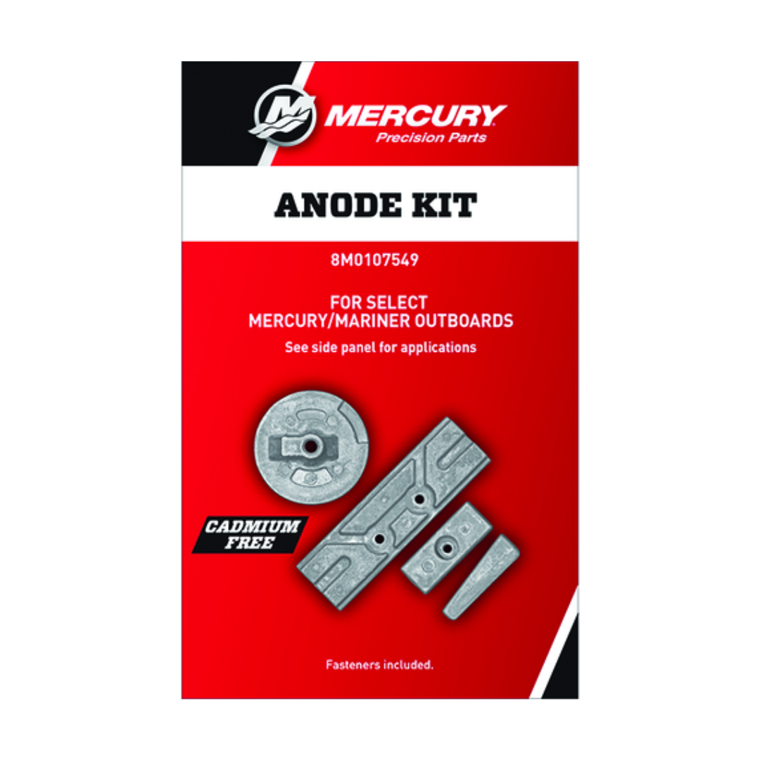 Aluminium-Anoden-Kit Mercury/Mariner Außenborder · Original 8M0107549