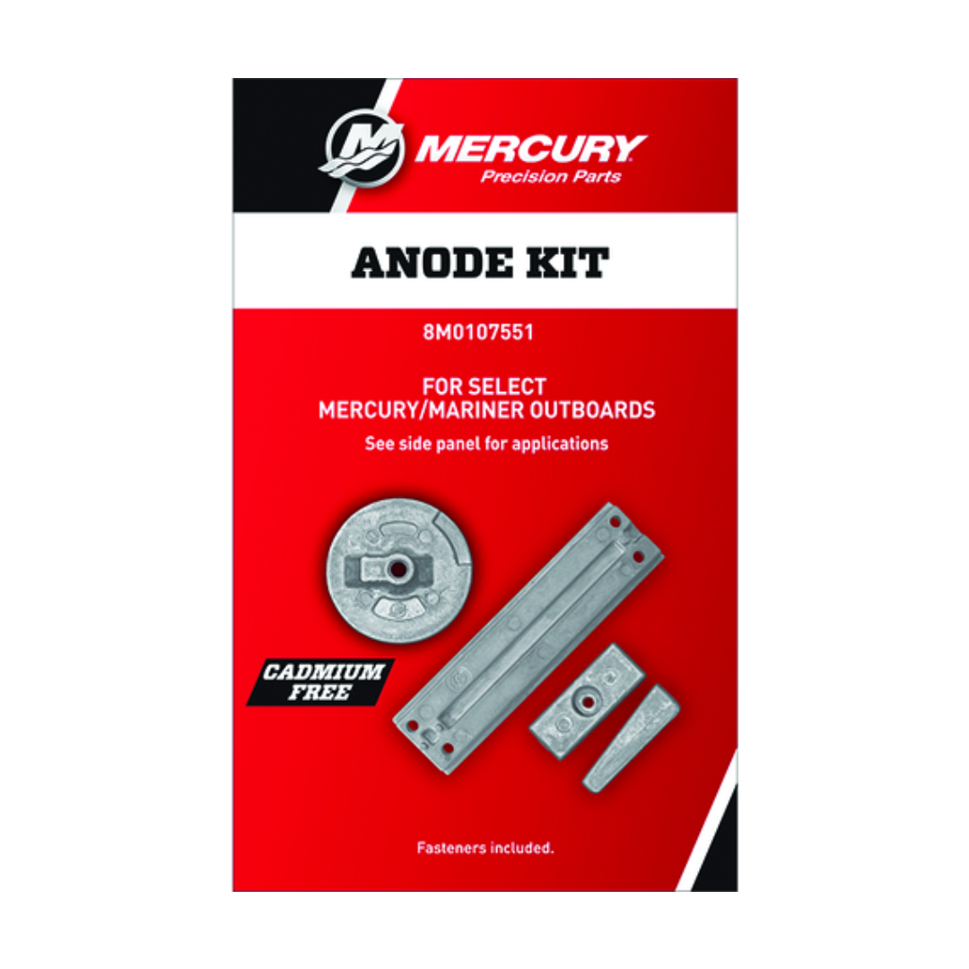 Aluminium-Anoden-Kit Mercury/Mariner Außenborder · Original 8M0107551