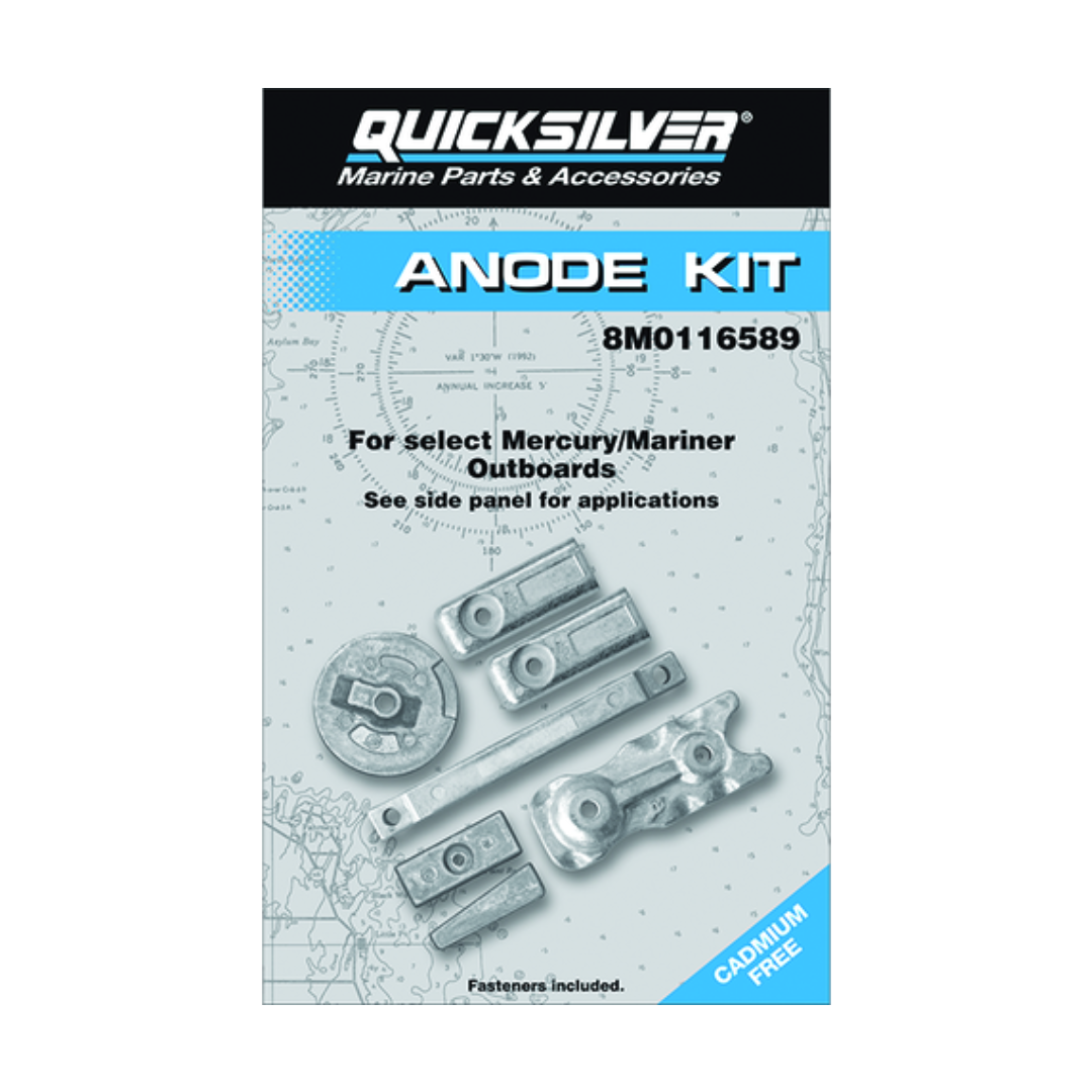 Aluminium-Anoden-Kit Mercury/Mariner Außenborder · Original 8M0116589